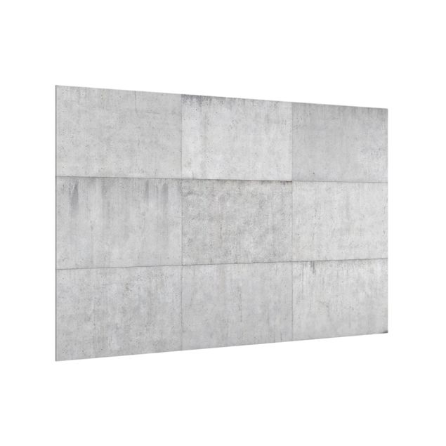 Stænkplader glas stenlook Concrete Tile Look Grey