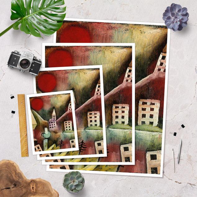Plakater Paul Klee - Destroyed Village