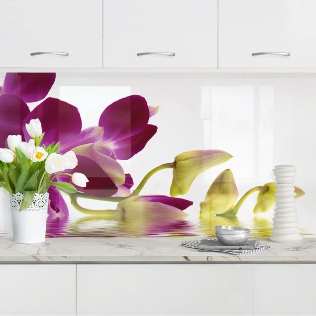 køkken dekorationer Pink Orchid Waters