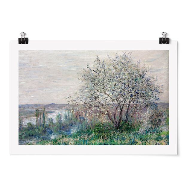 Billeder træer Claude Monet - Spring in Vétheuil