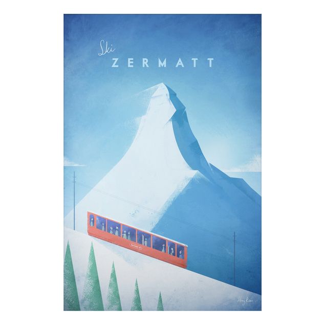 Billeder Schweiz Travel Poster - Zermatt