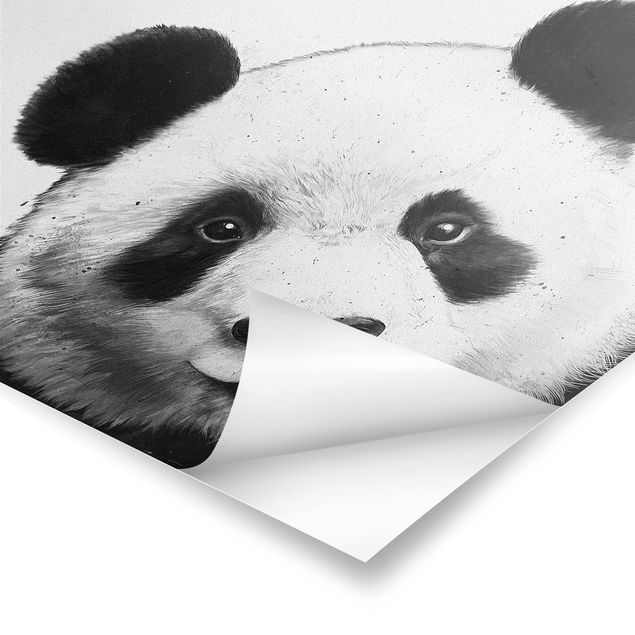 Billeder sort og hvid Illustration Panda Black And White Drawing