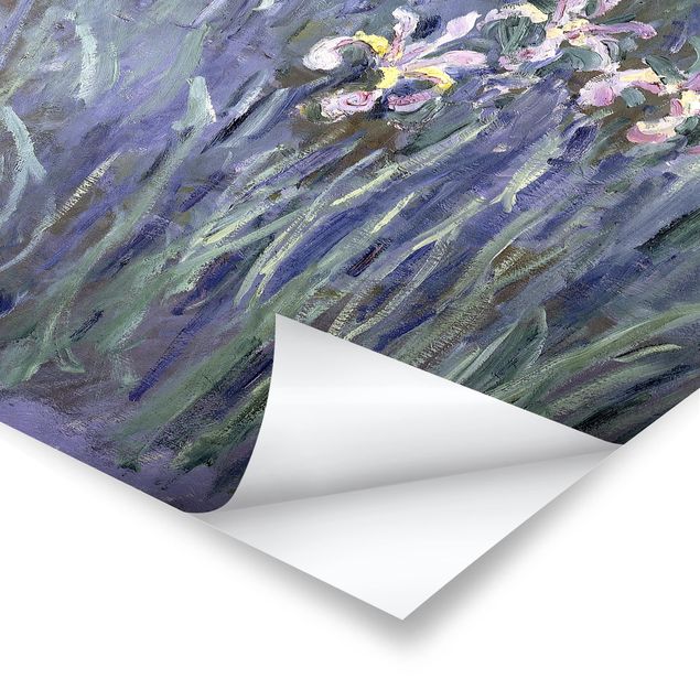 Billeder blå Claude Monet - Iris