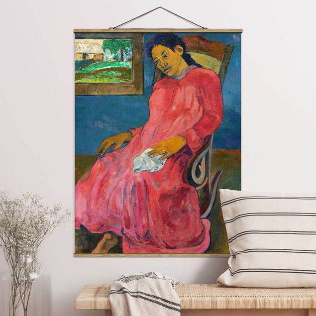 Kunst stilarter impressionisme Paul Gauguin - Faaturuma (Melancholic)