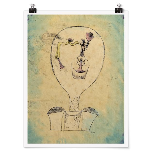 Plakater abstrakt Paul Klee - The Bud of the Smile