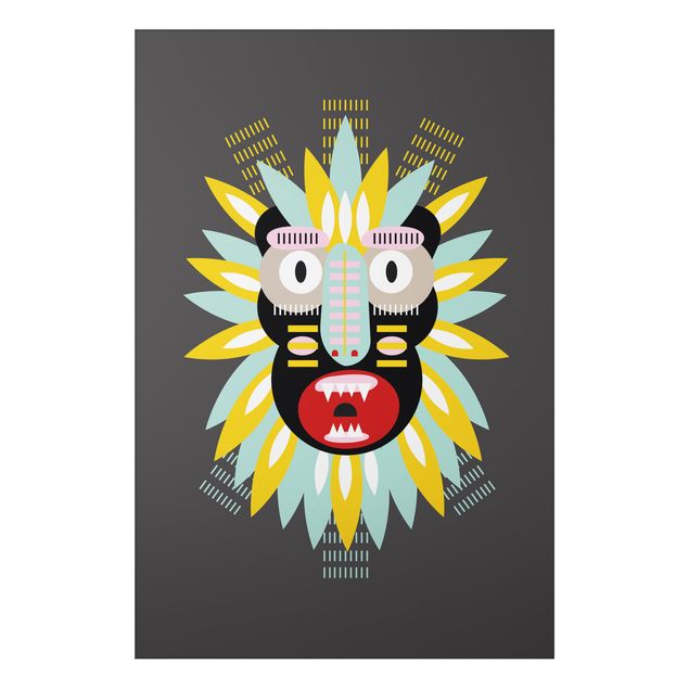 Billeder indianere Collage Ethnic Mask - King Kong
