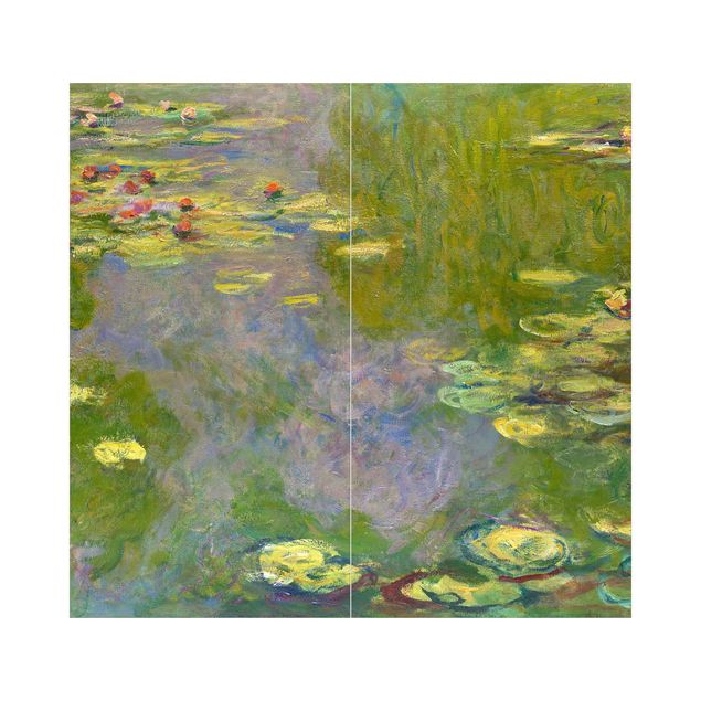  Vådrumspaneler Claude Monet - Green Waterlilies