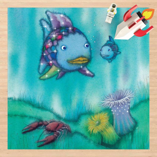 udendørstæpper The Rainbow Fish - Two Fish Friends Out And About