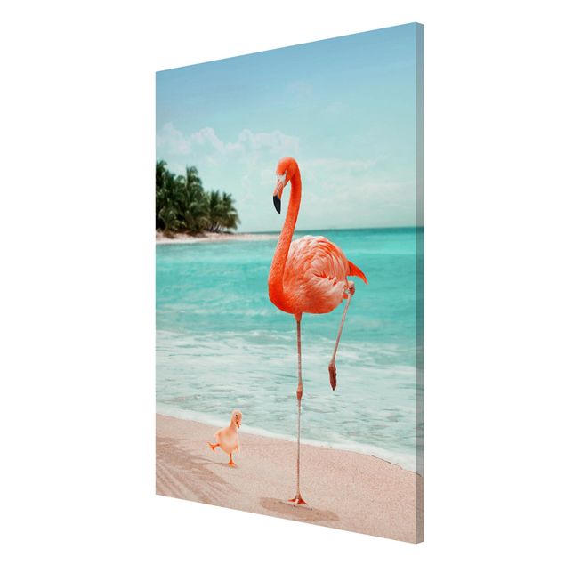 Billeder strande Beach With Flamingo