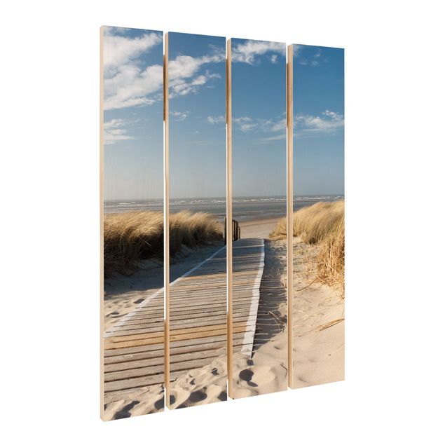 Prints på træ Baltic Sea Beach
