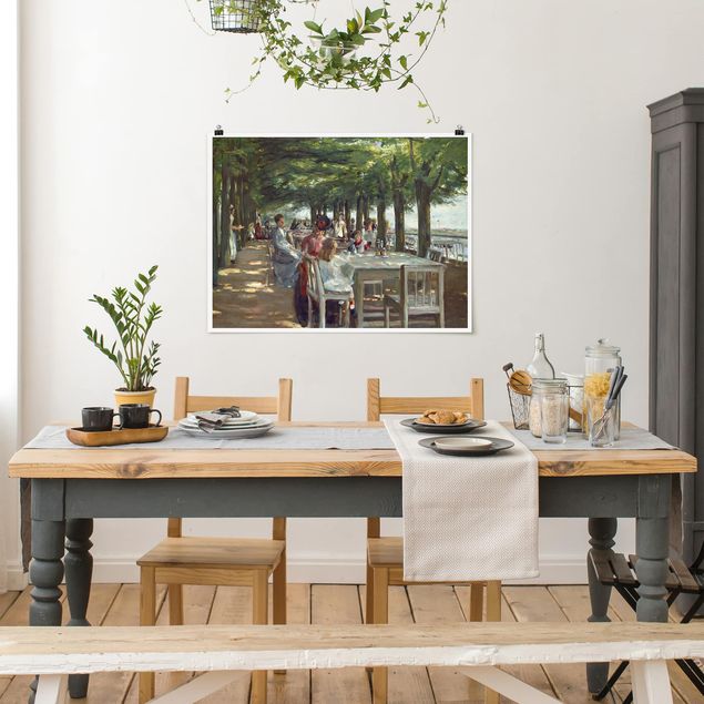 Kunst stilarter impressionisme Max Liebermann - The Restaurant Terrace Jacob