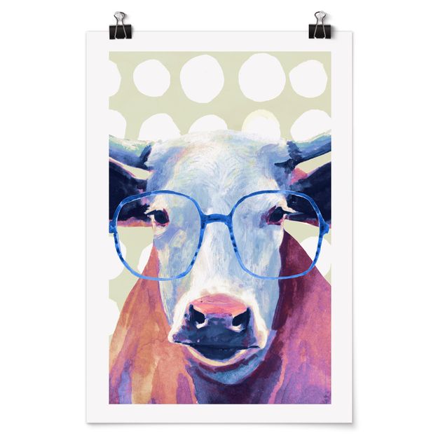 Billeder dyr Animals With Glasses - Cow