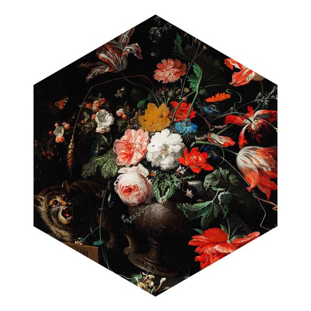 Tapet Abraham Mignon - The Overturned Bouquet