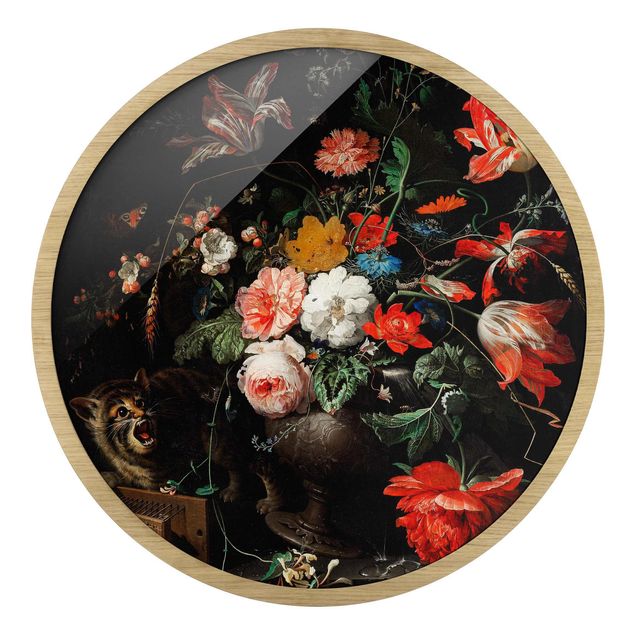 Billeder blomster Abraham Mignon - The Overturned Bouquet