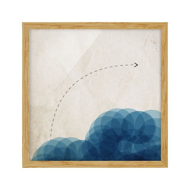Billeder abstrakt Abstract Shapes - Circles In Blue