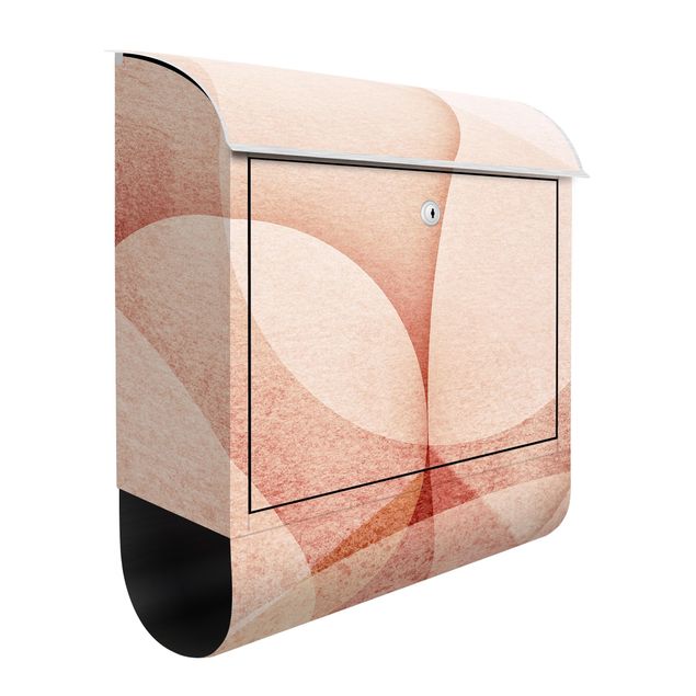 Postkasser lyserød Abstract Graphics In Peach-Colour