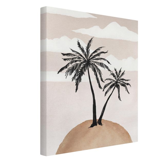 Billeder moderne Abstract Island Of Palm Trees