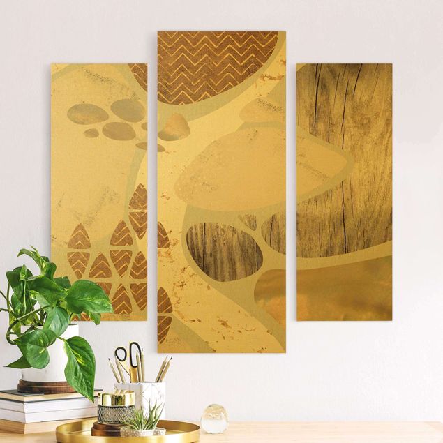 Billeder på lærred stenlook Abstract Quarry Pastel Pattern