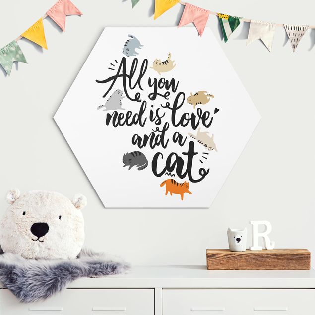 køkken dekorationer All You Need Is Love And A Cat
