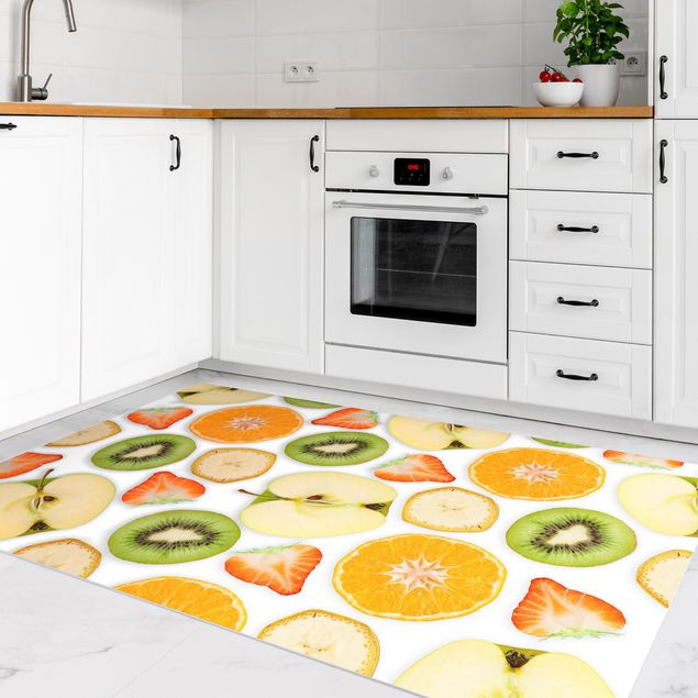 moderne gulvtæppe Colourful Fruit Mix