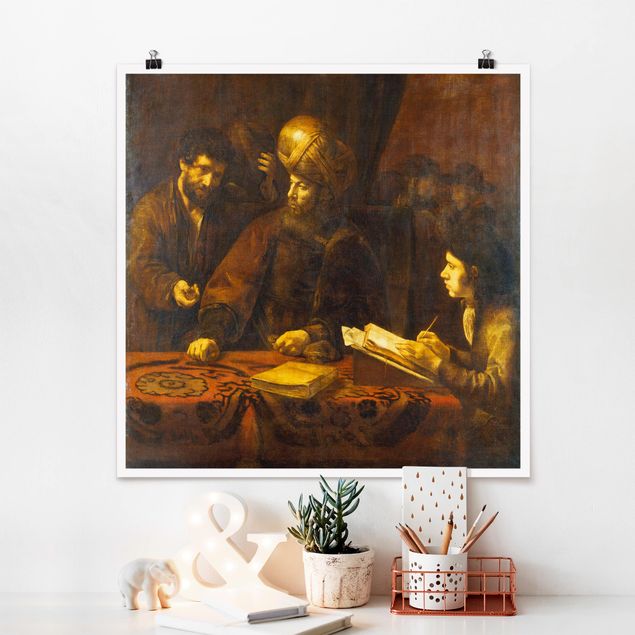 køkken dekorationer Rembrandt Van Rijn - Parable of the Labourers