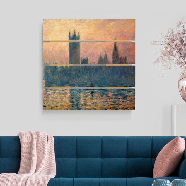 køkken dekorationer Claude Monet - London Sunset