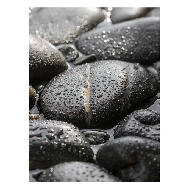 Magnettavler stenlook Black Stones In Water