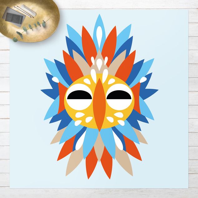 Udendørs tæpper Collage Ethnic Mask - Parrot
