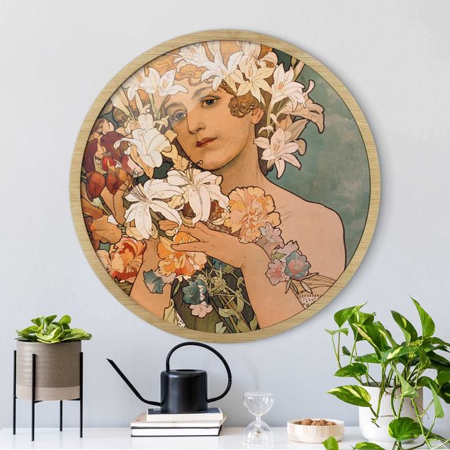 Kunst stilarter Alfons Mucha - Flower