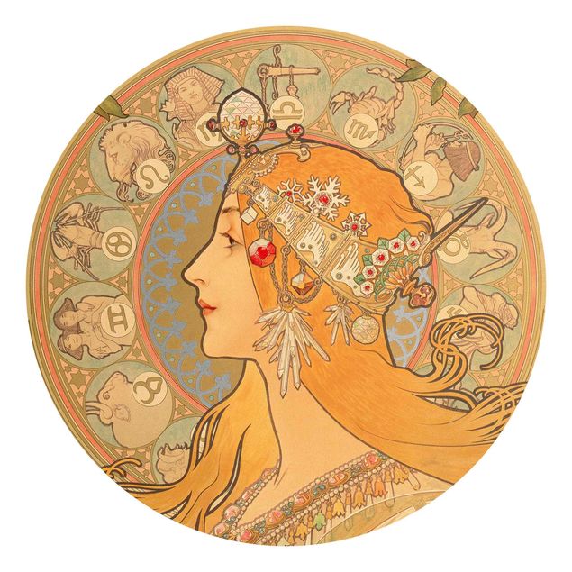 Kunst stilarter Alfons Mucha - Zodiac