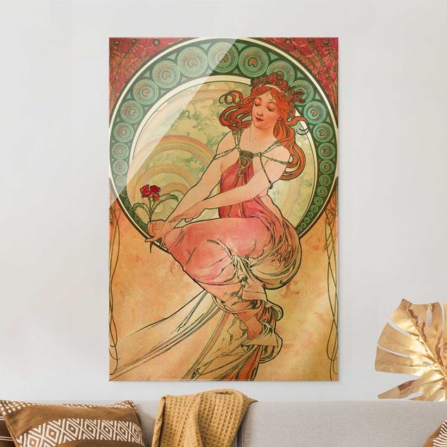 Kunst stilarter art deco Alfons Mucha - Four Arts - Painting