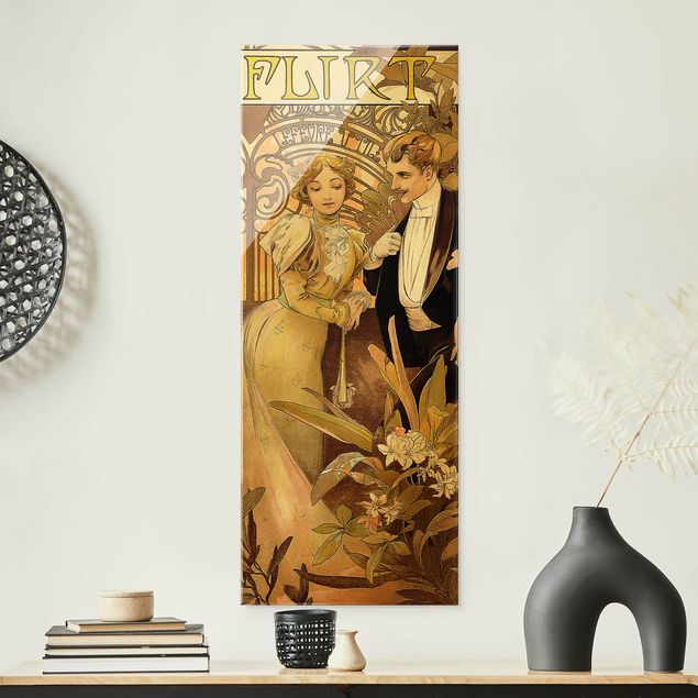 køkken dekorationer Alfons Mucha - Advertising Poster For Flirt Biscuits