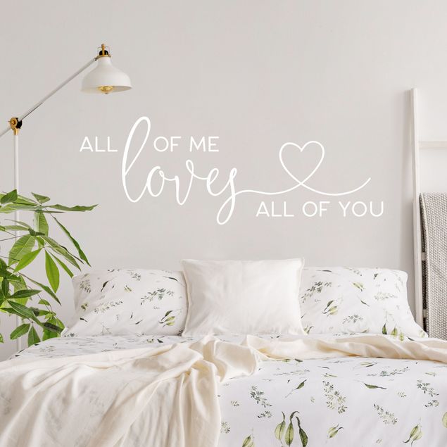 Wallstickers familie All Of Me Loves All Of You