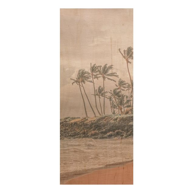 Prints på træ landskaber Aloha Hawaii Beach ll