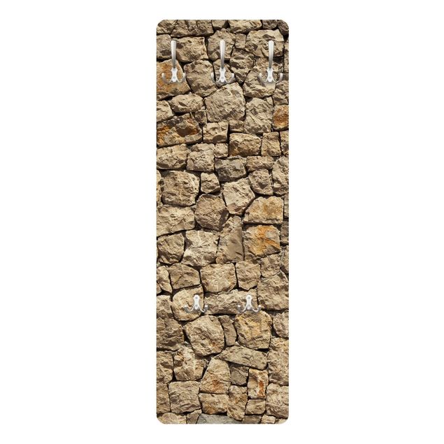 Knagerækker brun Old Cobblestone Wall