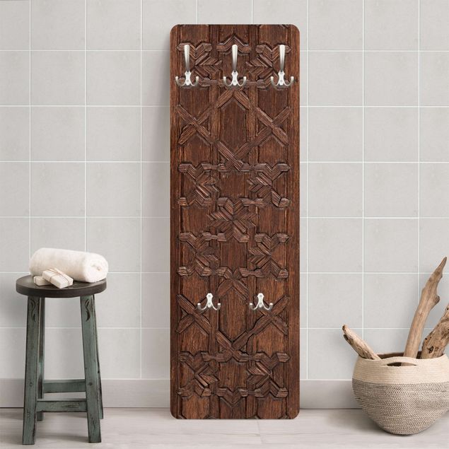 Knagerækker mønstre Old Decorated Wooden Door From The Alhambra Palace