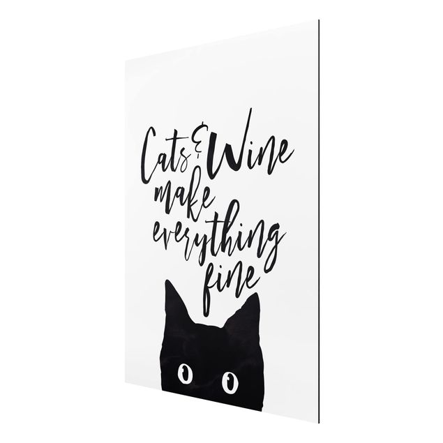 Billeder ordsprog Cats And Wine make Everything Fine