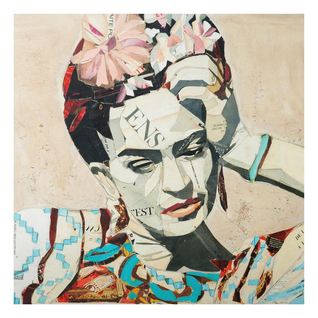 Billeder kunsttryk Frida Kahlo - Collage No.1