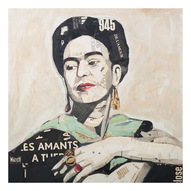 Billeder kunsttryk Frida Kahlo - Collage No.4