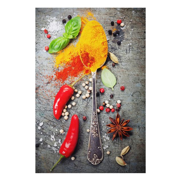 Billeder krydderier Spoon With Spices