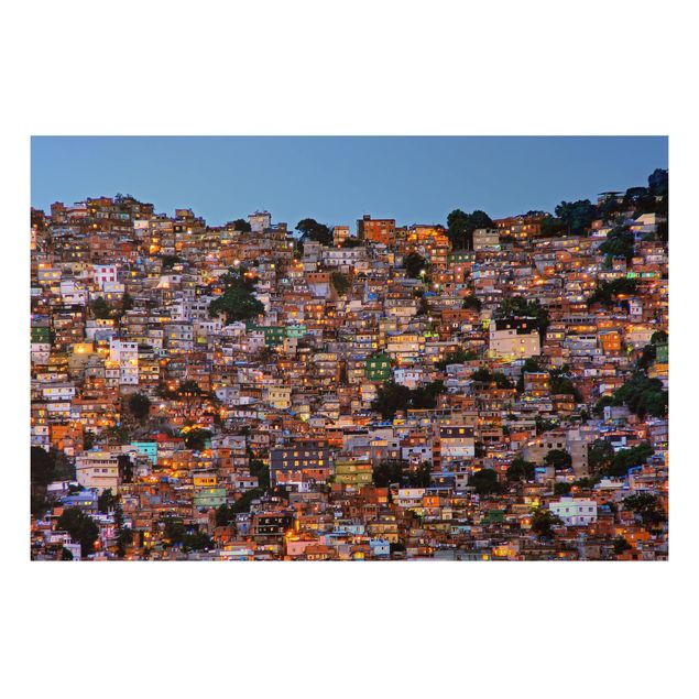 køkken dekorationer Rio De Janeiro Favela Sunset