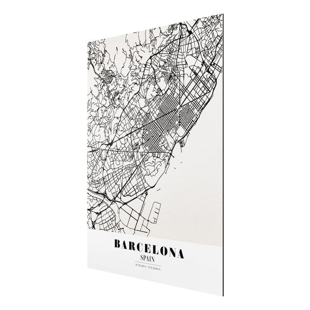 Billeder ordsprog Barcelona City Map - Classic