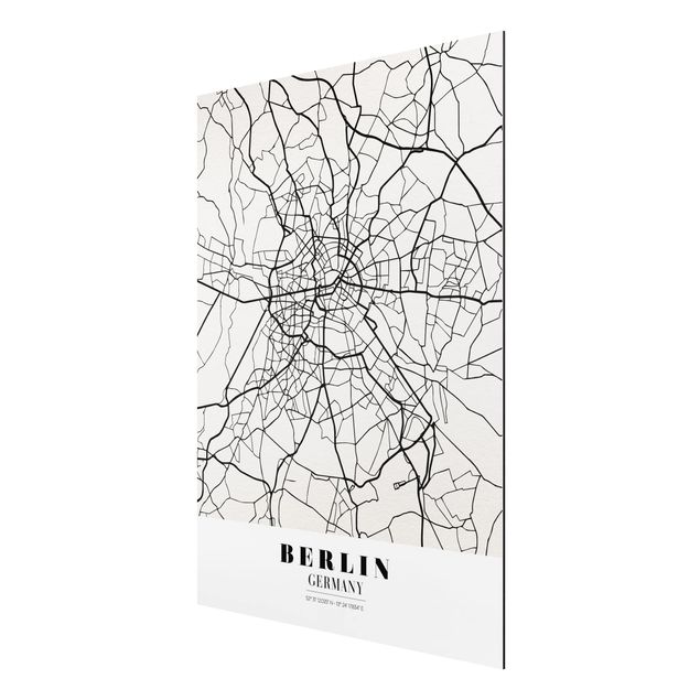 Billeder ordsprog Berlin City Map - Classic