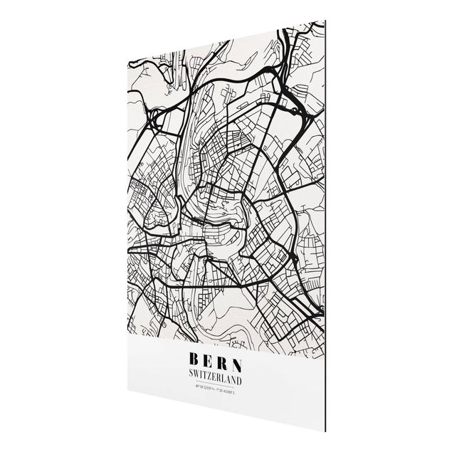 Billeder ordsprog Bern City Map - Classical