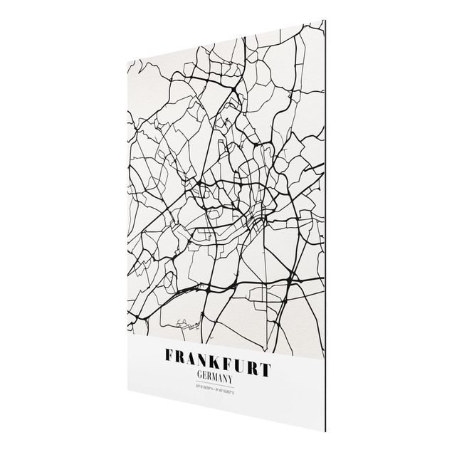 Billeder ordsprog Frankfurt City City Map - Classical