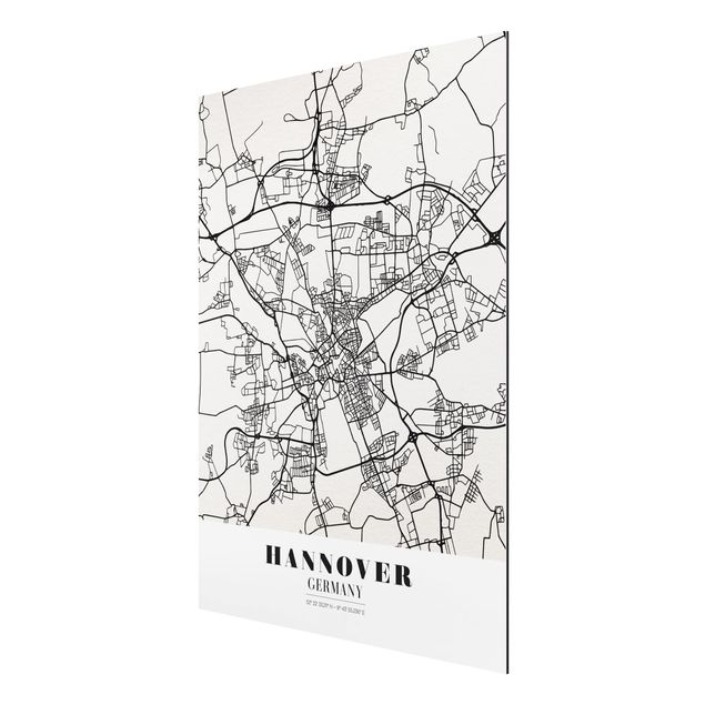 Billeder ordsprog Hannover City Map - Classic