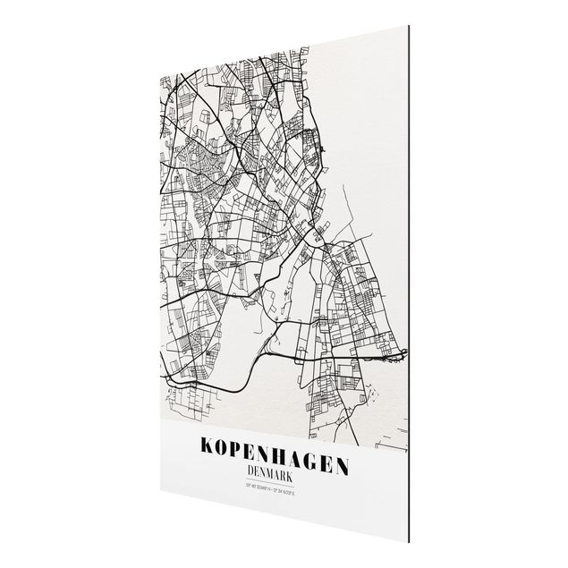 Billeder ordsprog Copenhagen City Map - Classic