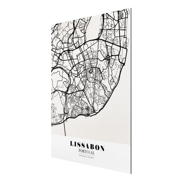 Billeder ordsprog Lisbon City Map - Classic