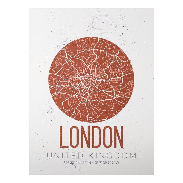 Billeder London City Map London - Retro