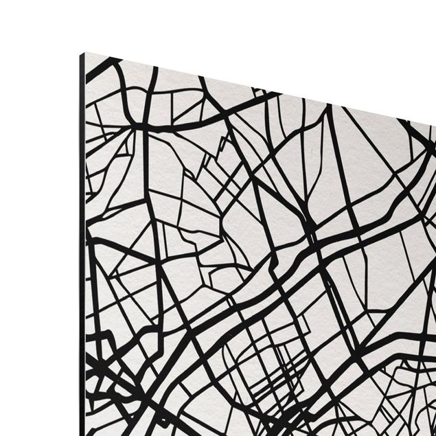 Billeder moderne Paris City Map - Classic